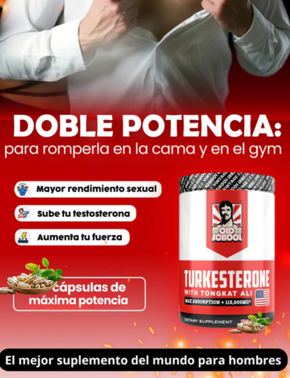 TURKESTERONE™ - ELEVA TU FUERZA Y VITALIDAD MASCULINA 120 CÁPSULAS + ENVÍO GRATIS📦