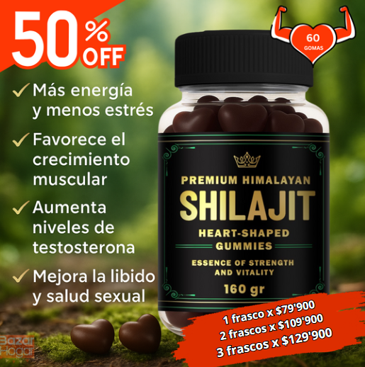 Gomas de Shilajit - Aumenta tu Testosterona de forma natural