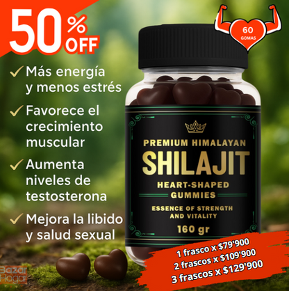 Gomas de Shilajit - Aumenta tu Testosterona de forma natural