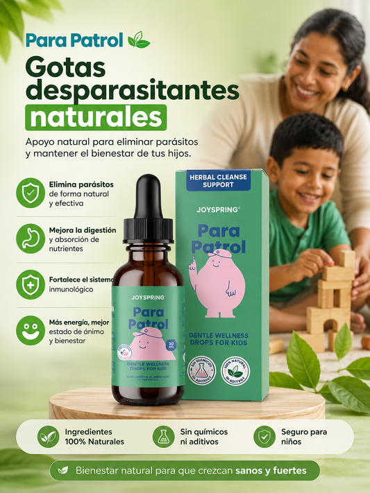 🛡️GutGuard Kids - Desparasitante Natural para Niños en Gotas 🪱🍃👶💧