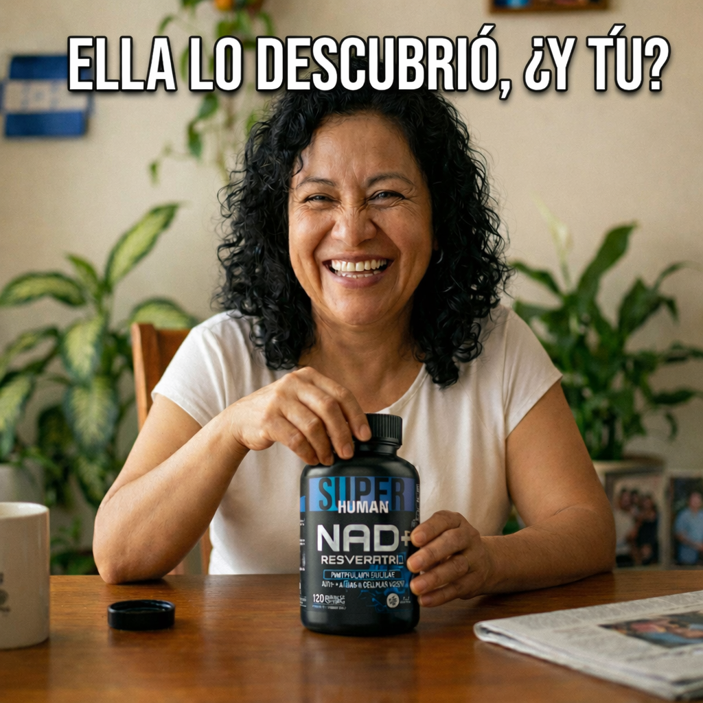 💊Super Human | NAD + Resveratrol - Cápsulas de Reparación Celular Antienvejecimiento y Energía Extra.