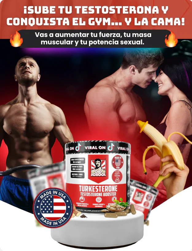 TURKESTERONE™ - ELEVA TU FUERZA Y VITALIDAD MASCULINA 120 CÁPSULAS + ENVÍO GRATIS📦